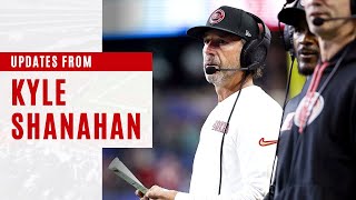 Kyle Shanahan Conference Call Dayafter updates from 49ersSeahawks [upl. by Brittain]