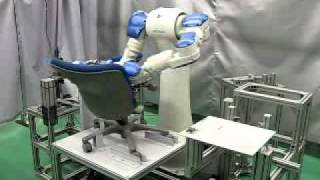 Motoman DA20 dual arm robot assembling a chair [upl. by Sul]