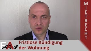 Fristlose Kündigung der Wohnung wegen verspäteter Mietzahlung [upl. by Nomrej761]