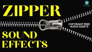 ZIPPER SOUND EFFECTS  high quality sound effect  Copyright Free [upl. by Lamrouex]