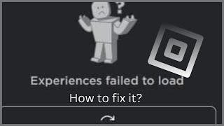 Roblox not loading Experiences failed to load how to fix it [upl. by Ainollopa]