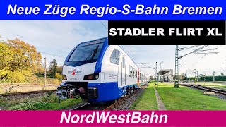 Stadler FLIRT 3 XL für Nordwestbahn RegioSBahn Bremen  AlphaTrains [upl. by Zaragoza]