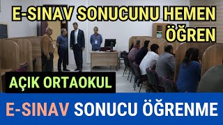 eSınav Sonuçları Nasıl Öğrenilir Açık Ortaokul Sınav Sonuçları Hemen Nasıl Öğrenilir [upl. by Imoan]