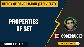 003  Properties of Set  involution  associative  Distributive TOC by Mahesh Goyani  CodeCrucks [upl. by Gustave557]