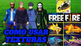 COMO INSTALAR Y USAR TEXTURAS PARA FREE FIRE 🔥😉 [upl. by Tenneb]