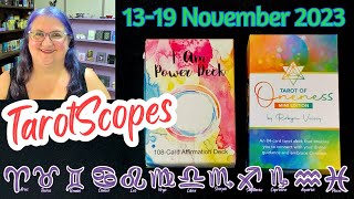 1319 November 2023 Week Ahead TarotScopes for all signs of the Zodiac [upl. by Angy]