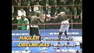 Marvin Hagler vs Fulgencio Obelmejias II [upl. by Kirt]