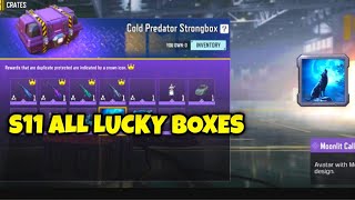 CODM S11 ALL LUCKY BOXES 2023 COD MOBILE SEASON 11 LEAKS [upl. by Eilloh]