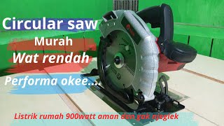 circular saw murah berkualitas EDON 181851 tenaga nya mantap [upl. by Arykahs]