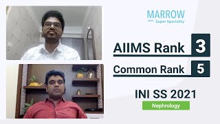 Rank 3 AIIMS Nephrology Rank 5 INISS Dr Piyush Marrow SS Pro student speaks to Dr Rakesh S Nair [upl. by Dermott]