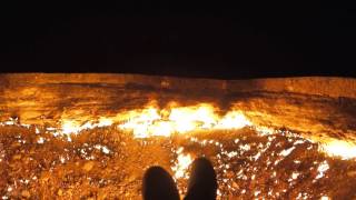 Door To Hell  Darvaza Gas Crater Turkmenistan [upl. by Mireille]