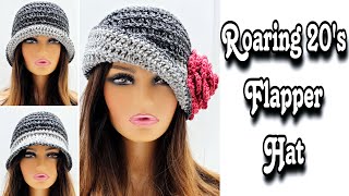 This Is One BEAUTIFUL Crochet Flapper Hat [upl. by Jerman789]