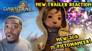 NEW FFXIV JOB IS PICTOMANCER  FFXIV DAWNTRAIL FULL TRAILER REACTION [upl. by Odelet]