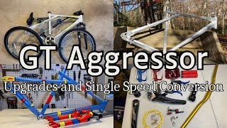 🇺🇸 GT Aggressor  Paint upgrades and single speed conversion [upl. by Ama]