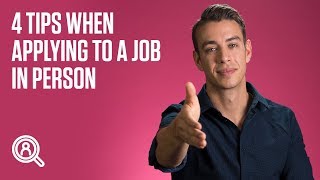 4 tips when applying to a job in person [upl. by Htenek]