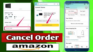 Cancel Order Any Item ON Amazon amazon youtube cancel youtubevideo video [upl. by Ashatan]