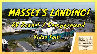 Masseys Landing RV Resort Tour  A Beautiful View [upl. by Ermey]