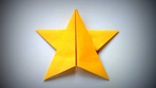 Origami  How to make a STAR [upl. by Aleinad592]