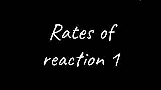 A LEVEL CHEMISTRY EXAM QUESTION WALKTHROUGH  RATES OF REACTION 1 [upl. by Neelyahs471]