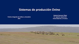 Sistemas de producción ovino [upl. by Hoeve103]