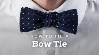 How to Tie A Perfect Bow Tie [upl. by Yoreel]