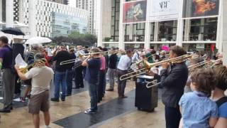 Trombone Flash Mob 384 Trombonists [upl. by Gnut69]