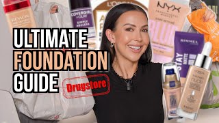 I Bought EVERY DRUGSTORE Foundation amp TESTED them Back to Back [upl. by Jamima]