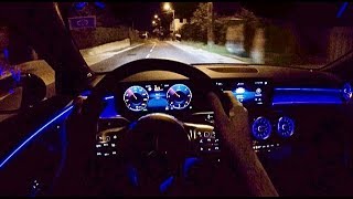 Mercedes A Class 2018  CRAZY AMBIENT LIGHTING  POV Night Drive in the city [upl. by Asseret]