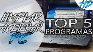 TOP 5  Mejores OPTIMIZADORES para LIMPIAR y ACELERAR tu PC  GRATIS [upl. by Hafirahs987]