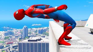 GTA 5 Falling off Highest Buildings 43 Funny Moments amp Gameplay Fails [upl. by Nalyorf]