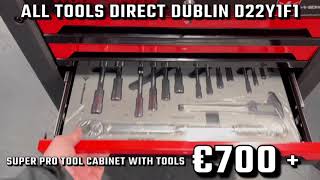 SUPER PRO WIDMANN TOOL CABINET WITH TOOLS ALL TOOLS DIRECT D22Y1F1 TEL014264813 [upl. by Leacock906]