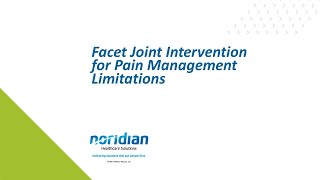 Facet Joint Intervention for Pain Management Limitations [upl. by Rodmun]