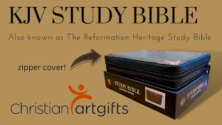 Reformation Heritage KJV Study Bible  Christian Art Gifts [upl. by Tra]