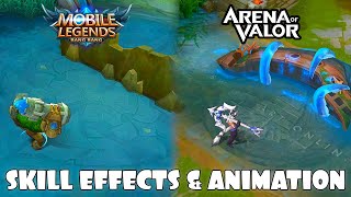 Mobile Legends VS Arena of Valor Skill Effects and Animation [upl. by Weston740]