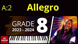 ABRSM Grade 8 Piano 2023  Allegro 1st movt from Sonata in F K 332 Mozart [upl. by Gitlow]