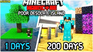 200 Days of Minecraft Survival on the Poorest Deserted Island [upl. by Lyrrehs]