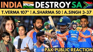 OMG 😱 IND MASSIVE VICTORY AGAINST SA IN 3rd T20  TILAK VERMA 107 ABISHAKE SHARMA 50 ASINGH 3W [upl. by Rusty]