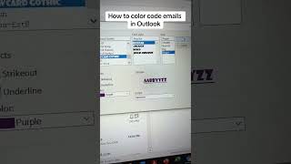 How To Color Code Your Emails In Classic Outlook [upl. by Columbine]