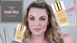 Estee Lauder Double Wear Foundation Review  Foundation Friday  Elle Leary Artistry [upl. by Bronk]