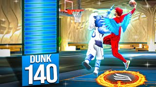 I broke NBA2K23 with a 140 Dunk Rating Unlimited Contact Dunks [upl. by Rika246]