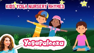 Kids Yoga Nursery Rhymes Fun kids yoga with Twinkle Little Star The Itsy Bitsy Spider and more [upl. by Tepper]