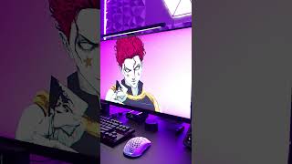 Anime Theme Pc Setup  Hisoka HxH gamingsetup viralvideo best pc setuptour gamingpc pcbuild [upl. by Leavy146]