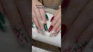 Christmas Nails kellysbougienails aznails nails christmasnails winternails chrismasnailinspo [upl. by Ahsemed235]