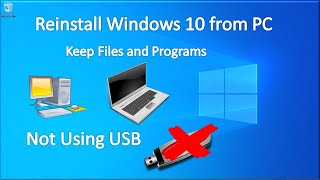 How to Reinstall Windows Without a USB Keep All Your Programs and Files Intact [upl. by Melisandra]