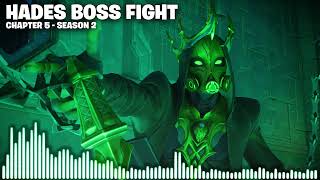 Fortnite Hades Complete Boss Fight Music Boss Music with Stingers Chapter 5 Season 2 [upl. by Aynav]