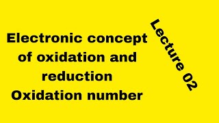 Electronic concept of oxidation and reduction [upl. by Terence382]