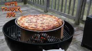 The BEST Grilled Pizza  Pizza on a Weber Grill  BBQ Basics [upl. by Aicilyt]