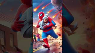 💥 Spiderman saves a grandma from meteor shower 🥰 Evolution of SpiderMan ✅ avengers spiderman [upl. by Meridith]