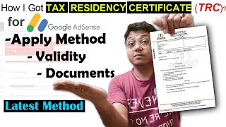 How To Get Tax Residency Certificate in INDIA  Apply Method  Documents  Time amp Validity [upl. by Duke]