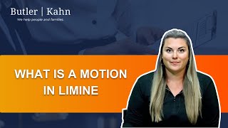 What is a Motion in Limine [upl. by Dyl]